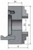 Прецизионный трехкулачковый токарный патрон Optimum CS3C  Ø 200 мм Camlock D1-6", рис.5