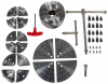 CK-4.5Z/S1 114 мм 4-х кулачковый токарный патрон по дереву в наборе (59500109), рис.23
