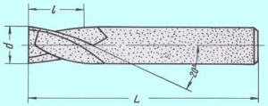 Фреза Шпоночная d 2,0х 5х35 ц/х ВК8 цельная (dхв.=3мм)