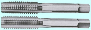 Метчик 1 1/8" BSW 55° 9ХС дюймовый, ручной, комплект из 2-х шт. ( 7 ниток/дюйм) "CNIC"