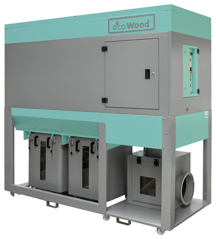 EcoWood MB 204FW Nova  Рукавный фильтр EcoWood FPC-3500  Компактный рукавный фильтр с электромеханическим встряхиванием и контейнером-накопителем предназначен для очистки воздуха от сухой не слипающейся пыли в центральных системах аспирации  Фильт...