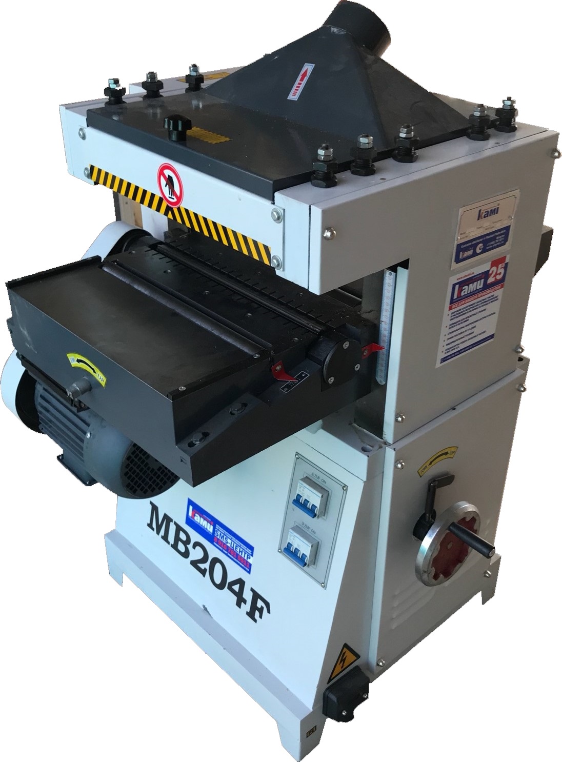 EcoWood MB 204F  Ручная настройка (для станка МВ 204F)  Настройка стола по высоте осуществляется вручную Управление станком осуществляется с помощью трехполюсных переключателей 